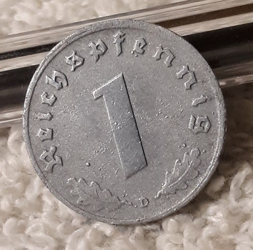 1941 WW2 1 Reichspfennig ~ German ~ Germany, Heavily Circulated Coin - Bild 10 von 17