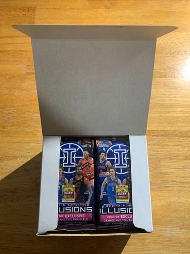 2021-22 PANINI ILLUSIONS NBA CELLO VALUE PACK BOX - 20 FACTORY SEALED PACKS *QTY