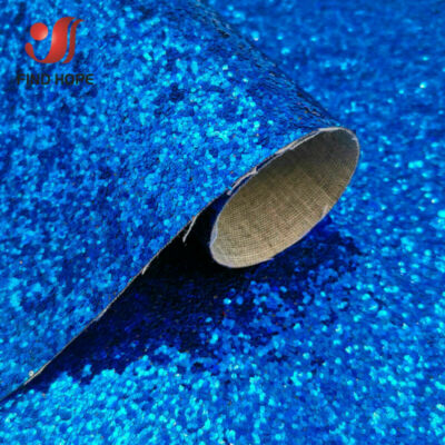 Sparkly Chunky Glitter Fabric schillerndes Faux PU Leder Bogen Ohrring Craft DIY