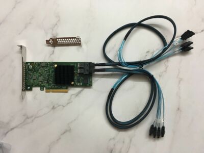  LSI SAS 9300-8I PCI-E 3.0 12Gb/s SAS Host Bus Adapter SATA+SAS 8643 to 4 SATA