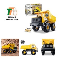 Retro Mighty Dump Truck - Collector's Edition - Made with 2X More Steel, Kids...