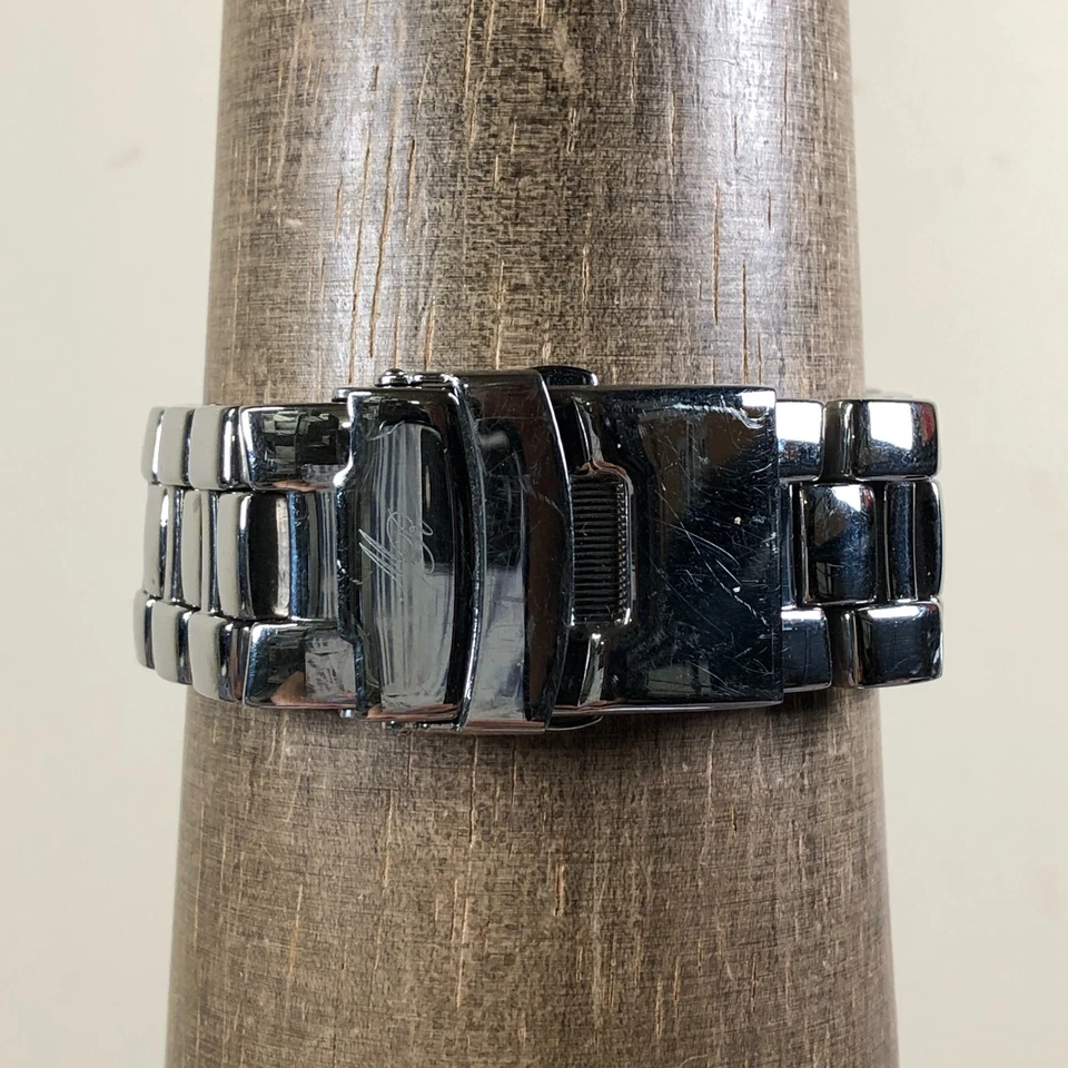 Reloj Markus Rubí Poseidón Hombre Vestido 8 Diamantes Cronógrafo Cuarzo 37mm 7 1/2" Foto 4 de 4