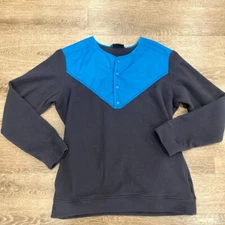 Cotopaxi Sabado Crew Snap Fleece Pullover Sweater Mens XXL 2XL Blue Outdoor