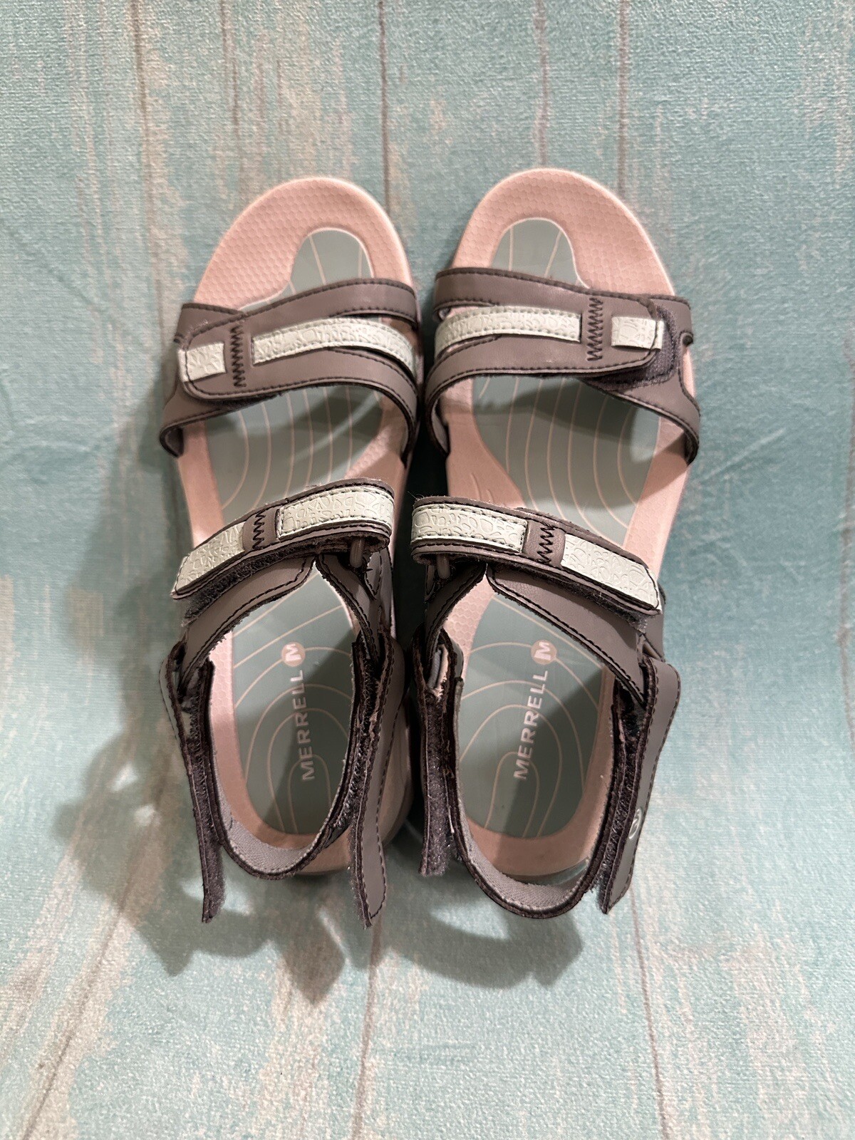 Sandali da donna grigi Merrell cuscino d'aria taglia 7