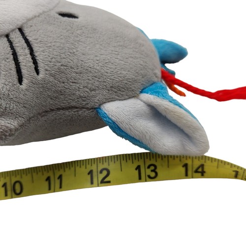 Edushape Happy Kitten Plush Stuffed Animal Polka Dot Lovey cat grey white - Picture 7 of 10