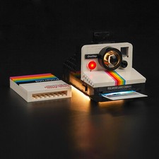 BrickBling LED Light Kit for LEGO Polaroid OneStep SX-70 Camera 21345 (Standard)
