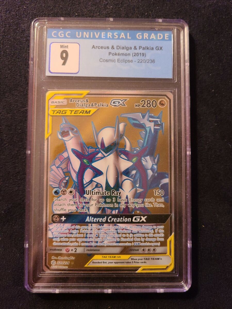 Arceus & Dialga & Palkia GX (Secret) 258/236 Sm-Cosmic Arceus & Dialga & Palkia GX (Secret) 258/236 Sm-Cosmic
