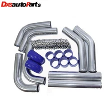 EMUSA Universal 2.5" Intercooler Piping Kit+Silicone Hose Coupler+T-Bolt Clamp