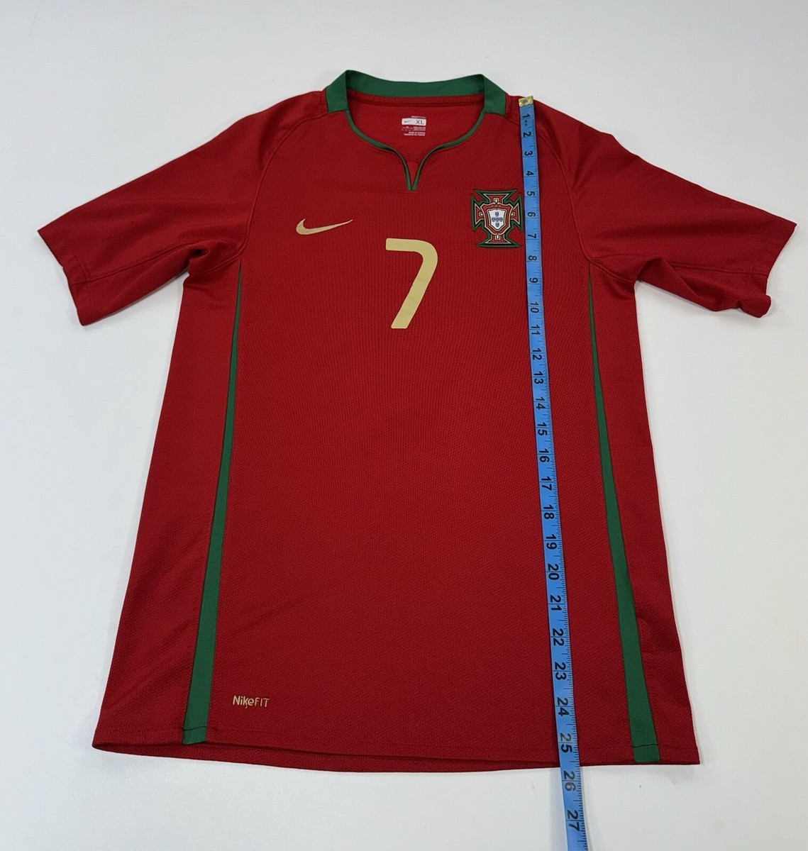 【限定】2008/09 NIKE ポルトガル代表 シリアル入り ユニフォーム L VTG PORTUGAL 2008 2009 NIKE HOME FOOTBALL SOCCER SHIRT JERSEY