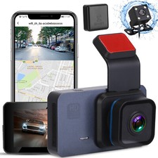 HD 1080P Dual Lens Dash Cam GPS WiFi Car DVR Camera Vision Control G-Sensor