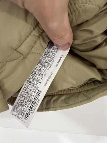 New ZARA Unisex Kids Green Taupe Hooded Quilted Puffer Coat 4 5 Years Y925 - Picture 12 of 17