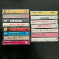 LOT OF 15 ORIGINAL VINTAGE CASSETTE TAPES-POP, ROCK EASY LISTENING-RARE-USED