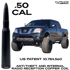50 CAL CALIBER BULLET ANTI THEFT COPPER COIL ANTENNA FOR 04-19 NISSAN FRONTIER