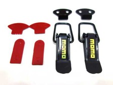 Momo Style Small Car Boot Bonnet Side Bumper Toggle Fasteners Catch Clips Black