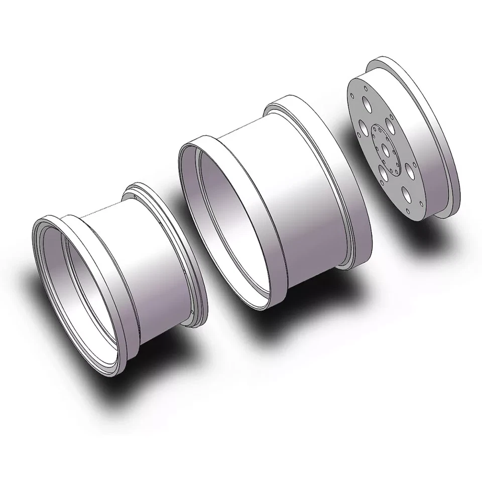 Alu Beadlock Felgen Für Tamiya Blackfoot Monster Beetle Mud Blaster RC-Zubehör - Bild 4 von 4