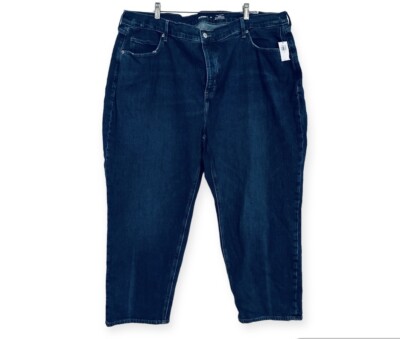 Old Navy  High Rise Curvy Sky Hi Straight Jeans Women's  24 Button  NWT