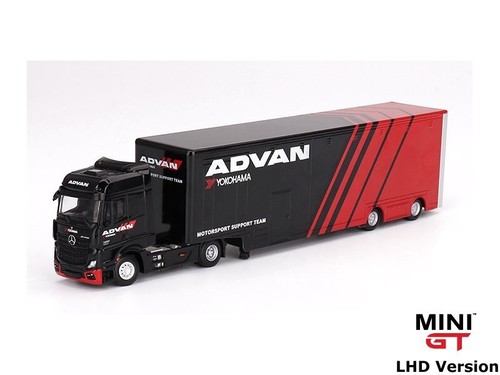 MB Mercedes Benz Actros - Racing Transporter (LHD) - ADVAN - Mini GT 1:64 - Foto 4 di 6