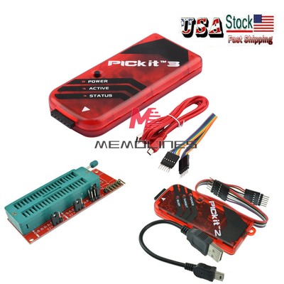 PICkit2 PICkit3 Microchip Original MPLAB PIC In-Circuit Debugger Programmer USA