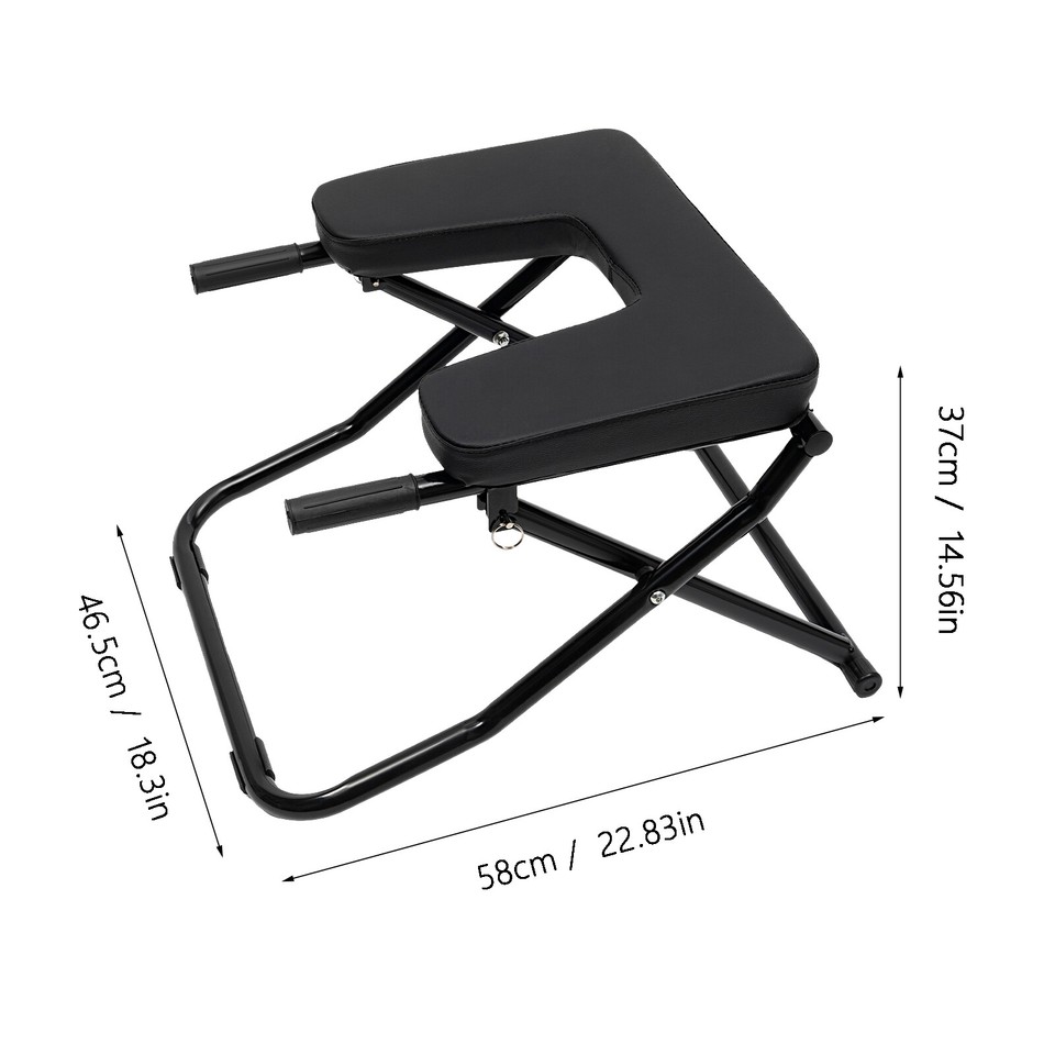 Yoga Inversion Chair Headstand Bench Foldable Strength Training Fitness ...