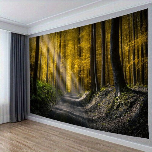 3D Large Landscape Forest Flower Tapestry Wall Hanging Bedroom Backdrop Wall Art - Picture 4 of 14