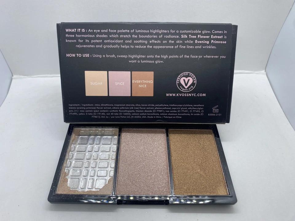 K. Voss Heye Lighter Luminous Highlighter Palette • 0.42 Oz • One Broken Shade - Image 2 of 2