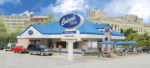 Walthers Cornerstone 933-3486 1/87 HO Scale CULVERS RESTAURANT Structure Kit NEW - 第 1/5 張圖片