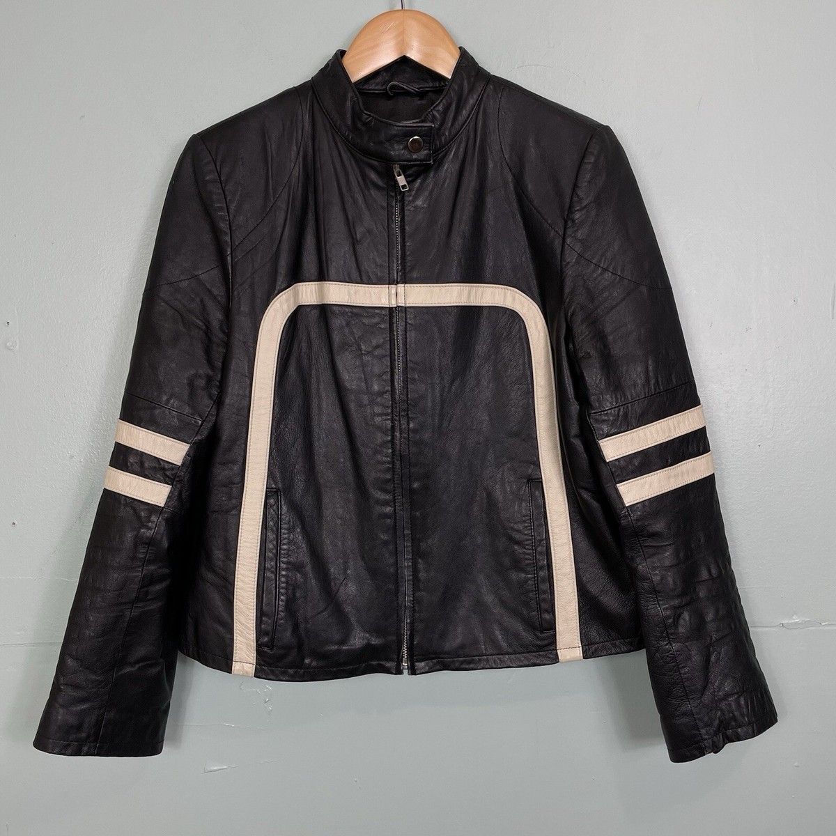 Vintage Wilson Leather Maxima Jacket Biker Motorcycle Racing Vintage Wilson Leather Maxima Jacket Biker Motorcycle Racing