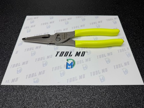 Snap-on Tools USA NEW HI-VIZ 9" Soft Grip Long Nose Slip Joint Pliers LN47ACF - 第 1/13 張圖片