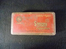 Vintage Sarony Silk CutEmpty Cigarette Tin Tobacciana