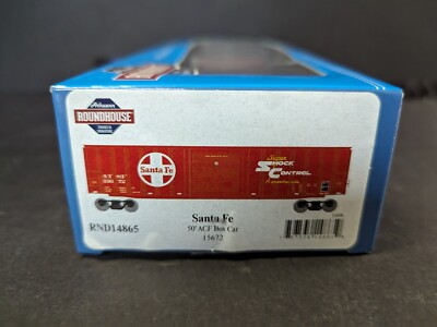 Athearn Roundhouse HO Scale 50' ACF Box Car Santa Fe