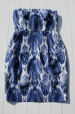 NEW J CREW SILK DRESS MARLA Printed Silk strapless Dress $178 0/2/XS