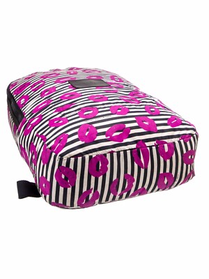 Marc By Marc Jacobs Lips & Stripes Print Nylon Backpack Rare  display picture 2