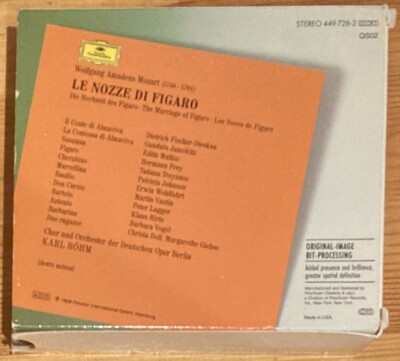 Mozart Le Nozze di FigaroKarl Böhm CD 3枚 Le Nozze Di Figaro Mozart Karl Bohm CD 3 Disc Set Deutsche