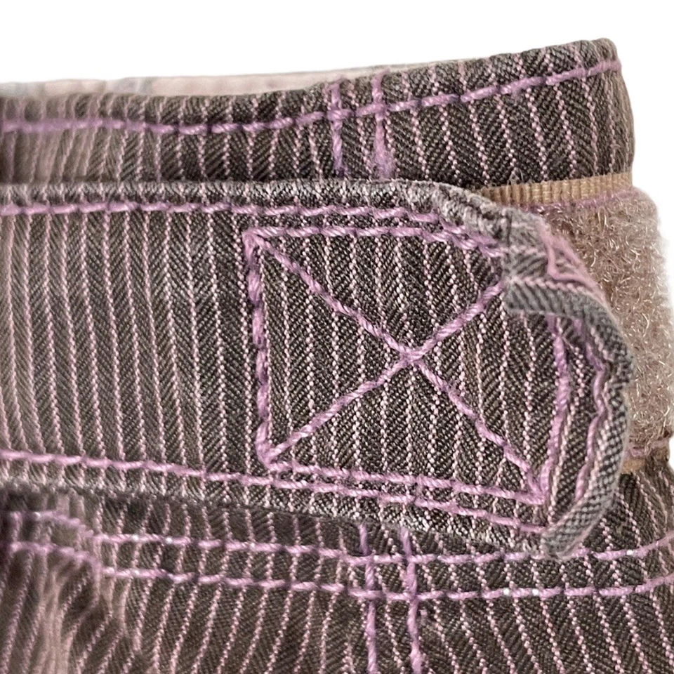 Falda corta Horny Toad para mujer talla 12 marrón a rayas línea A Foto 3 de 4