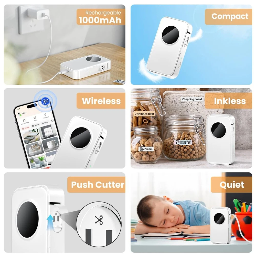 Phomemo D35 Wireless Bluetooth Label Maker with Tape