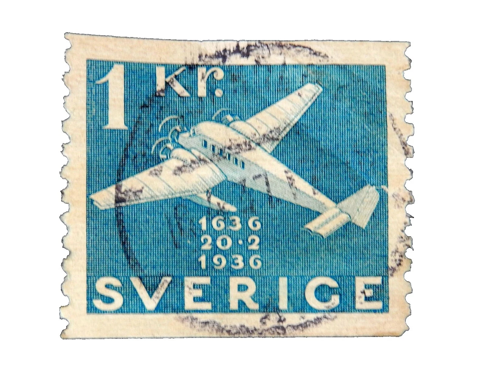 Correo aéreo de la aviación Sellos de Suecia