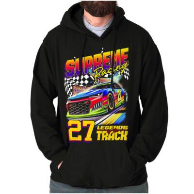 Supreme Racing 27 Legends Track Racecars Mens Hooded Sweatshirts Hoodie Tops