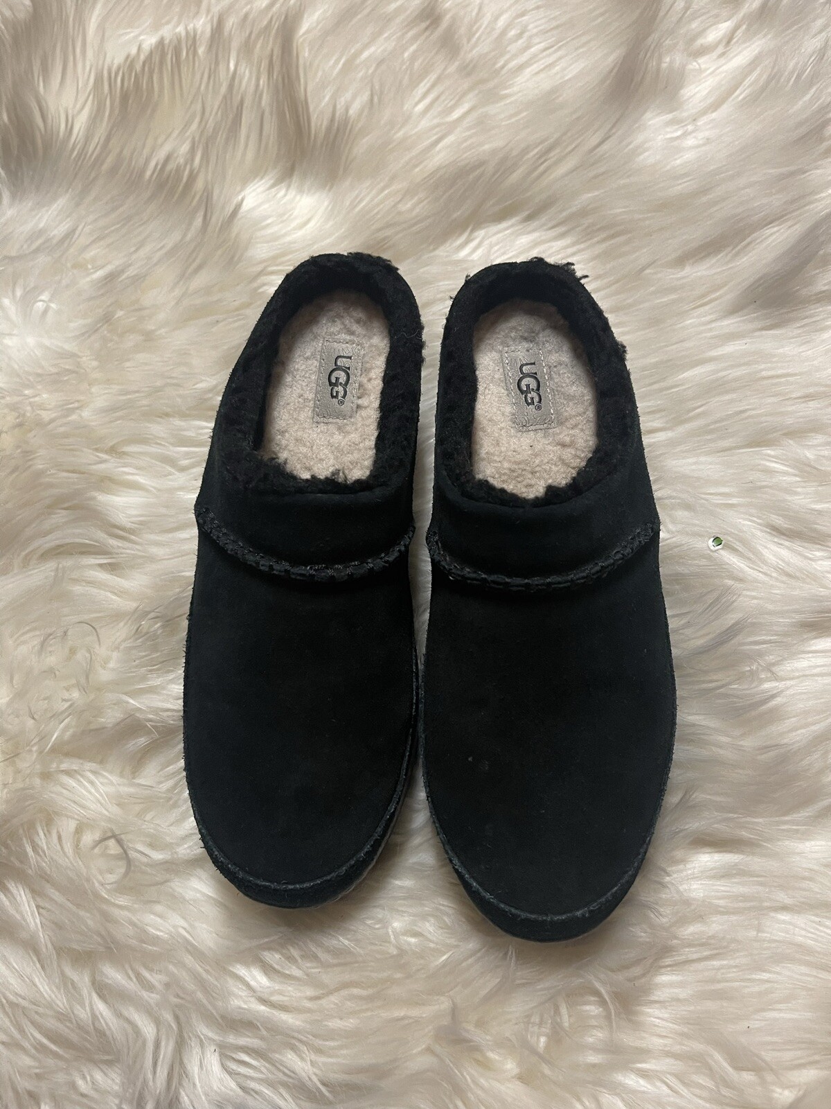 UGG Lynwood Suede Slip-on Closed Toe Mule Clog | eBay