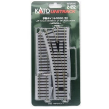 NEW Kato Kato UNITRACK Left Turnout with 550mm (21-5/8'') Radius Curve HO Scale