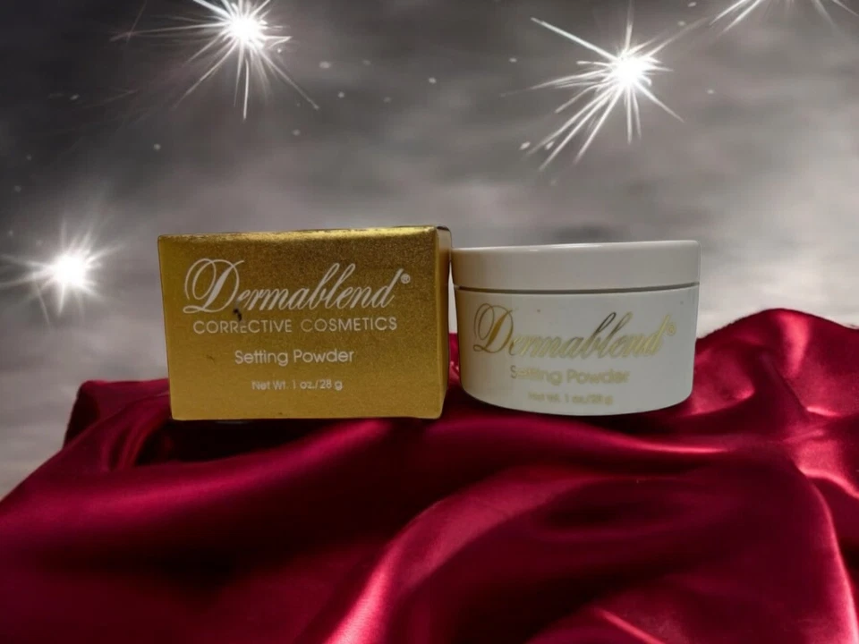 New Dermablend Corrective Cosmetic Setting Powder 1oz. Gold Box NOS - Image 3 of 4