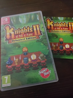 Knights of Pen and Paper 2 - Super Rare SRG#12 Nintendo Switch NO CARDS STICKER