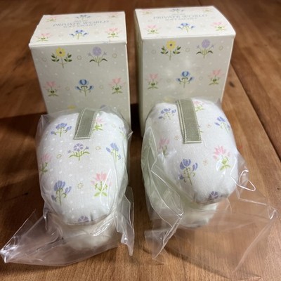 VINTAGE AVON PRIVATE WORLD FRAGRANCE  SOFT FABRIC SACHET PILLOWS, 2 Sets New