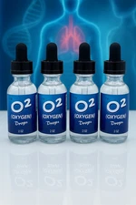 4x Oxygen 02 Liquid Drops Promotes Healthy Stabilized Cellular Energy Levels