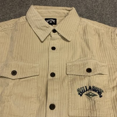 BILLABONG BONG DAYS Men's L/S Corduroy Shirt - - Small - NWT - Y2K SKATE