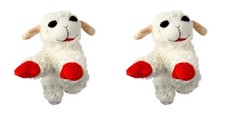 International Lambchop Plush Squeak Toy Mini for Pets, 6-Inch 2-Pack