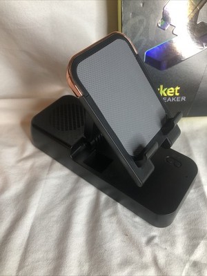 F18 Multi-functional Foldable Cell Phone Holder Bracket W/Speaker NEW