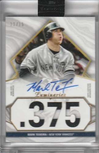 2022 Topps Luminaries - Hit Kings Autograph Patches Mark Teixeira /15