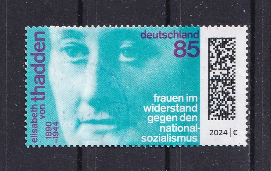 DEUTSCHLAND Widerstand 2 Weltkrieg Thadden Lehrerin Michel 3863 Briefzentrum 78 - Bild 1 von 1