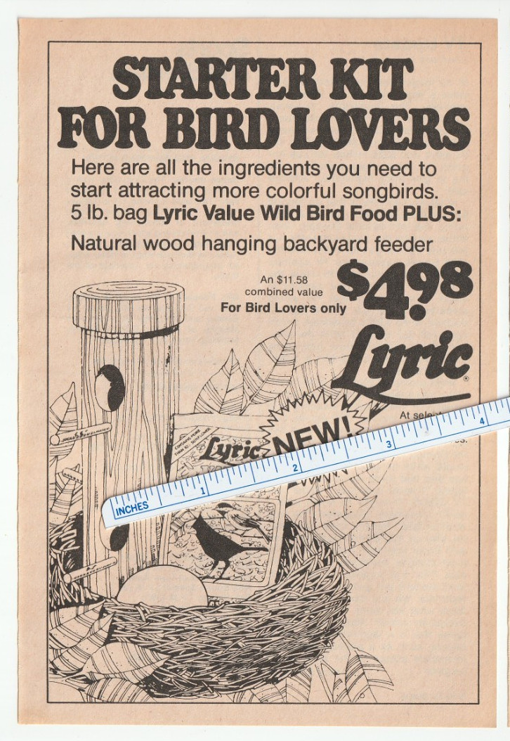 Magazine Ad~wood Feeder Starter Kit