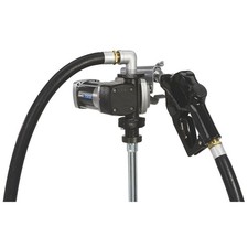Roughneck Heavy-Duty Fuel Transfer Pump, 20 GPM, 12 Volt DC, Auto Nozzle,